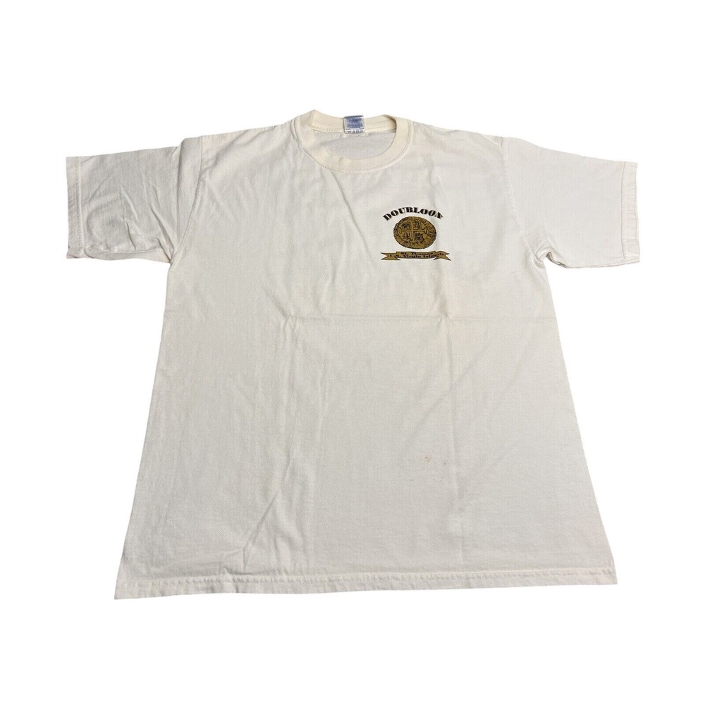 Vintage US Virgin Islands St Thomas T-Shirt Tourist Destination Pirate Flag Sz L